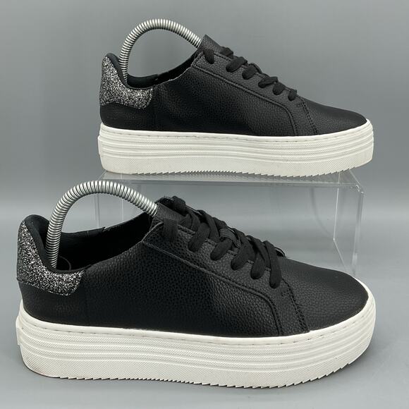 Joy Performance Comfort Leather Sneakers with Podiatric Insoles Black Size 7.5W - Picture 1 of 11